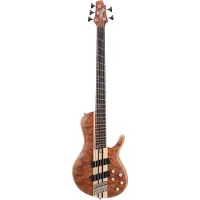 Cort A5 Beyond Open Pore Bubinga Natural 5-snarige elektrische basgitaar met deluxe softcase