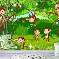 Artgeist Fotobehang – Behangpapier - Fotobehang - Monkey Tricks 400x280 -