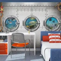 Artgeist Fotobehang - Portholes