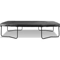 North Rechthoekige Trampoline Afdekhoes Antraciet 460 x 310 cm zwart
