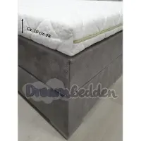 Bamboo Topdekmatras - Topper 100x210 - HR60 koudschuim - - 10 cm dik - Medium/stevig