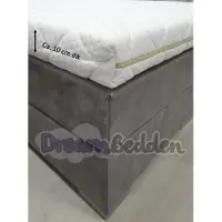 Bamboo Topdekmatras - Topper 160x210 - HR60 koudschuim - - 10 cm dik - Medium/stevig
