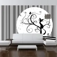 Artgeist Fotobehang - Cat's melody III
