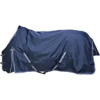 QHP Outdoordeken Turnout Luxe 100grs - maat 130/175 - Navy