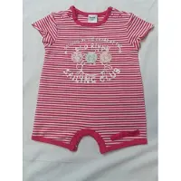 Dirkje - Combi kort - Meisje - streepje roze - 6maand 68