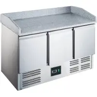 Saro Pizza Preparation Table With Glass Top Model Es 903 Pz, 465-1070