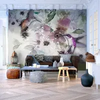 Artgeist Fotobehang – Behangpapier - Fotobehang - Nature in Watercolor 200x140 -