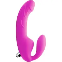 Strap U Royal Rider Vibrerende Voorbinddildo - Roze