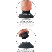 King Cock Vibrerende Dildo - 20 cm - Beige