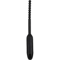 You2Toys - urethrale vibrator met bolletjes - 0,8cm - zwart