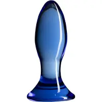 Chrystalino Follower Blue - Glazen Butt Plug