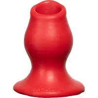 Vuxen Pig Hole Tunnel Plug Small - Rood