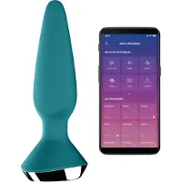 Satisfyer Plug-ilicious 1 - App-gestuurde anale vibrator (groen)