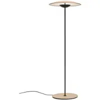 Marset Vloerlampe , dimbare, Hout, Woonkamer, Aluminium