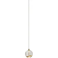 LUCANDE Hanglampe , Hayley, Doorzichtig, Woonkamer, Glas, Modern