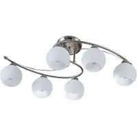 LINDBY Plafondlamp , Svean, dimbare, Metallic, Woonkamer, Glas, Modern