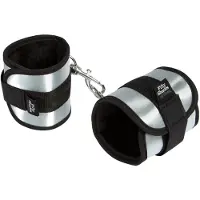 Fifty Shades of Grey – Totally His Handboeien – Zacht Velvet - Zilver