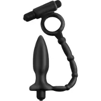 Anal Fantasy - Ass-kicker with cockring - Vibrerende buttplug met vibrerende cockring