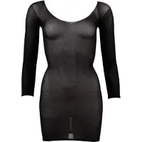NO:XQSE - Transparante catsuit met lange mouwen - zwart - S/L
