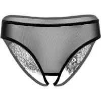 Daring Intimates - Nicolette Zwart Kruisloos Slipje - S/M