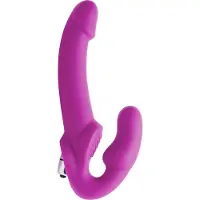 Strap U - Evoke Vibrating Strapless Silicone Strap On Dildo