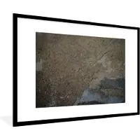 PosterMonkey Fotolijst incl. Poster - Muur - Bruin - Grijs - 90x60 cm - Posterlijst