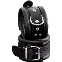 XX-Dreamtoys - Gevoerde Extra Grote Lederen Enkelboeien