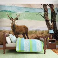 Artgeist Fotobehang - Bos voortvluchtige