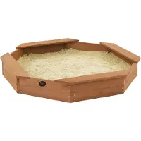 Plum Treasure Beach houten zandbak - 116 x 116 cm