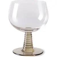 HK Living Swirl wijnglas laag Blue