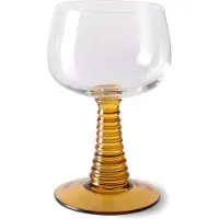 HK Living Swirl wijnglas hoog Blue