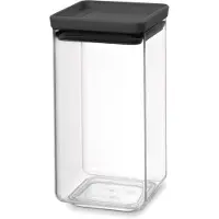 Brabantia Tasty+ Voorraadbus - Stapelbaar - 1,6 l - Dark Grey