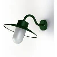 Roger Pradier Belcour Wandlamp Model 1 British Green | Frosted