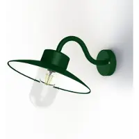 Roger Pradier Belcour Wandlamp Model 1 Fir green | Clear