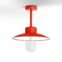 Roger Pradier Belcour Plafondlamp Model 2 Traffic red | Clear