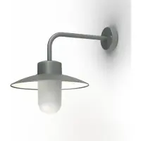 Roger Pradier Belcour Wandlamp Model 9 Metal Grey | Frosted
