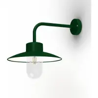 Roger Pradier Belcour Wandlamp Model 9 Fir green | Clear