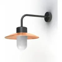 Roger Pradier Belcour Wandlamp Model 9 Lacquered Brushed Copper | Frosted
