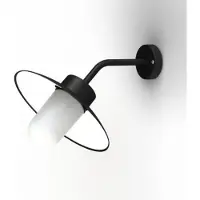 Roger Pradier Belcour Wandlamp Model 8 Dark black | Frosted