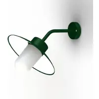 Roger Pradier Belcour Wandlamp Model 8 Fir green | Frosted