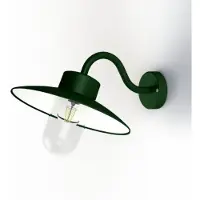 Roger Pradier Belcour Wandlamp Model 1 British Green | Clear