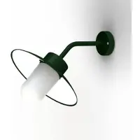 Roger Pradier Belcour Wandlamp Model 8 British Green | Frosted