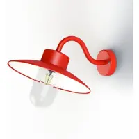 Roger Pradier Belcour Wandlamp Model 1 Traffic red | Clear
