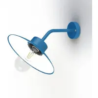 Roger Pradier Belcour Wandlamp Model 8 Matt Azure Blue | Clear