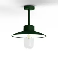 Roger Pradier Belcour Plafondlamp Model 2 British Green | Clear