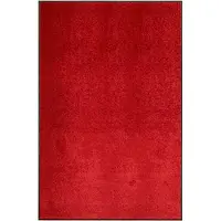 vidaXL Deurmat wasbaar 120x180 cm rood