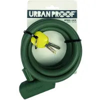 URBAN PROOF spiraalslot, 12 mm, 150 cm, matgroen