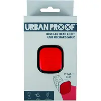 URBAN PROOF Fiets Achterlicht LED High Power vierkant - USB oplaadbaar