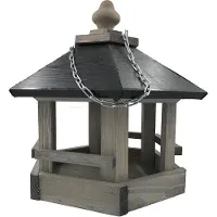 Garden Spirit Voederhuisje Hangend Voederhuis - Zeshoek Grijs - - RL - Vogelvoederhuisje voor Vogels
