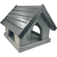 Garden Spirit Voederhuisje Staand Voederhuis - Kapel Grijs - - GSKTL - Vogelvoederhuisje voor Vogels